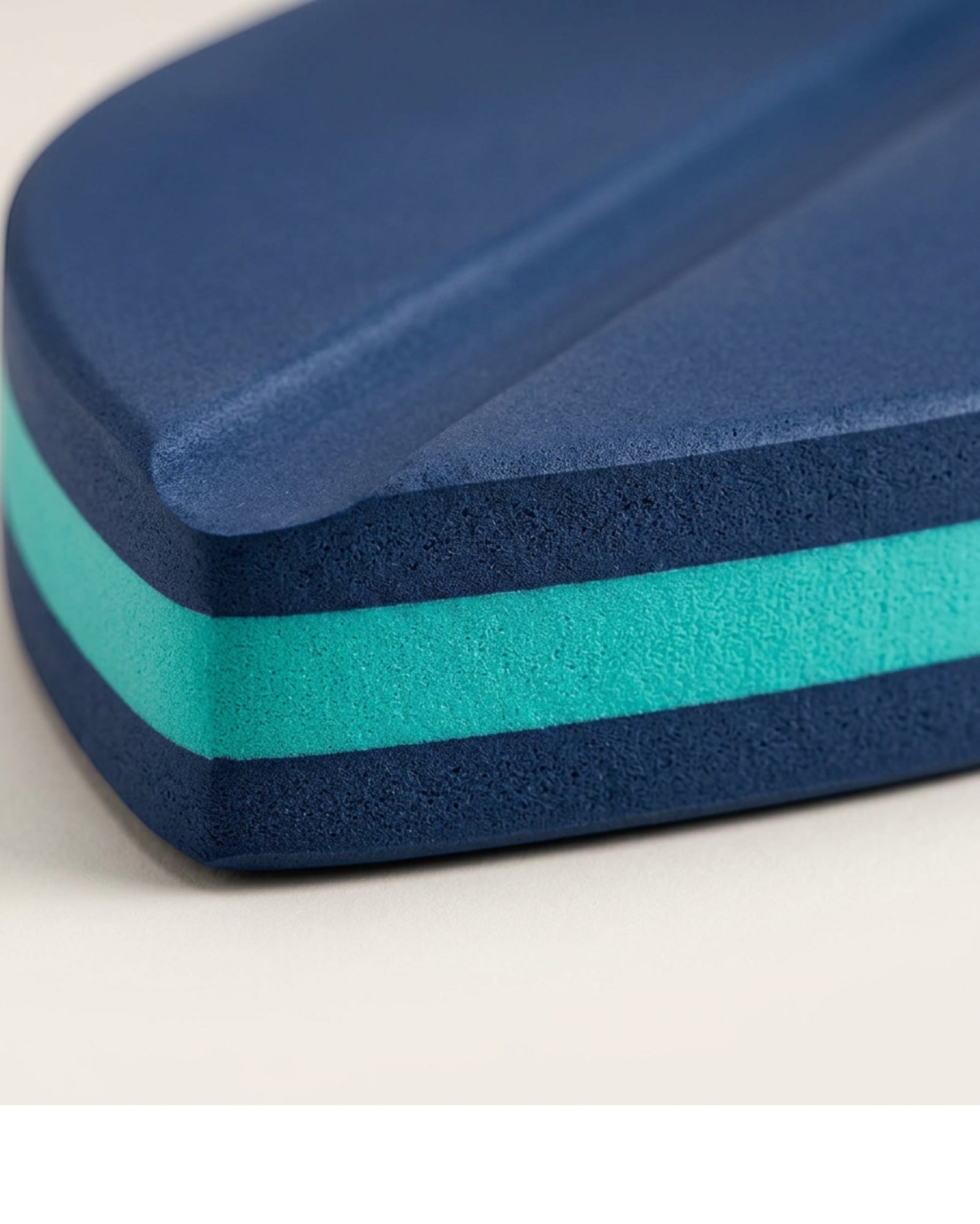 Vawu Laminated Swim Training Board 45 x 29 cm Navy and Teal - Detail view